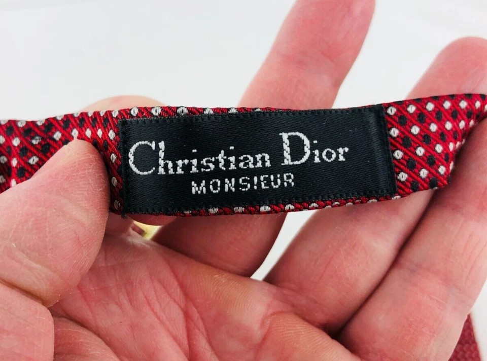 Christian Dior Bow Cummerbund & Bow Tie Vintage Set France Tuxedo Tie  *Pc22 - Image 3 of 4