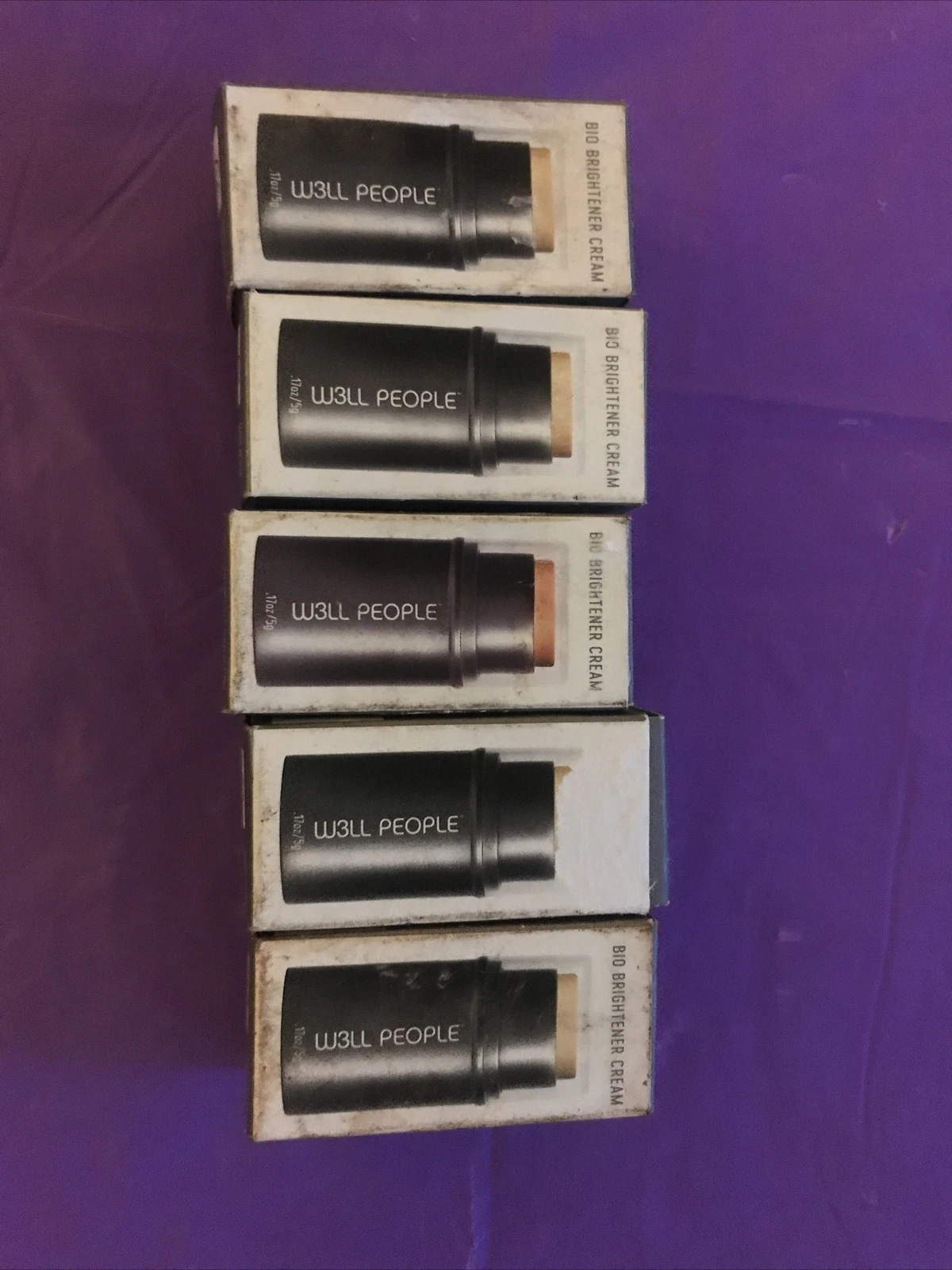Lot 5 NEW W3LL People Bio Brightener Cream Stick Golden Glow