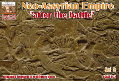 Linear-A LA062 1:72 Neo-Assyrian Empire Set 3 ...after the battle (3d-printed)