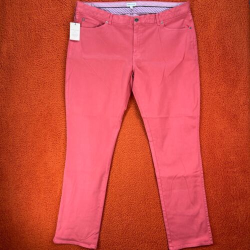 PETER MILLAR Mens Ultimate Sateen 5 Pocket Golf Pants Coral Red SIZE 42 $170