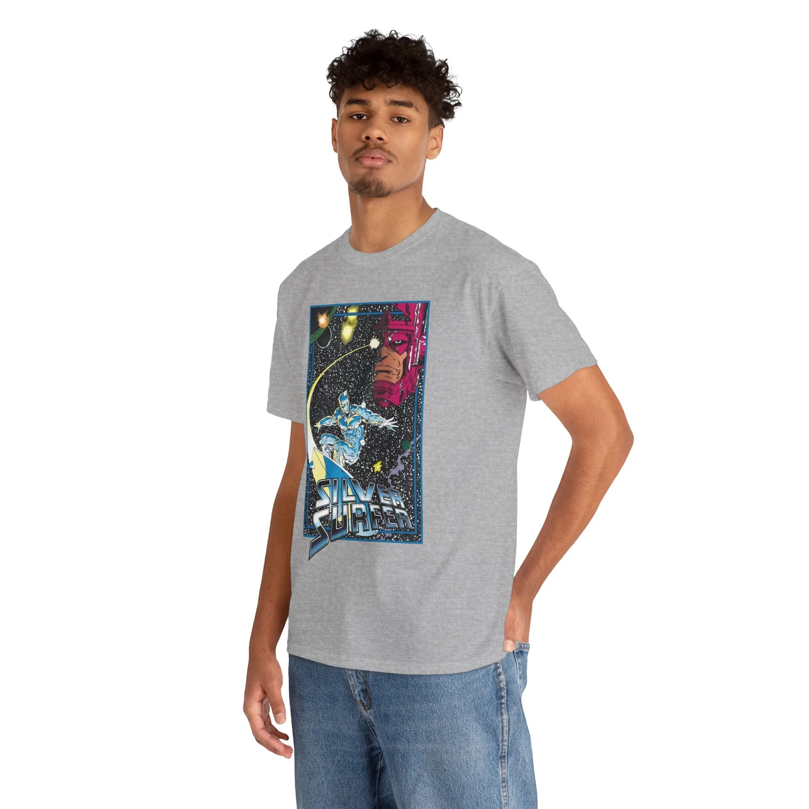 Silver Surfer T-Shirt - Marvel Comics - Ron Lim Art - Galactus - Norrin Radd