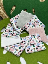 Lingettes bébé lavable motifs savane zèbre à partir d'un lot de 8 - ATELIERSDISA