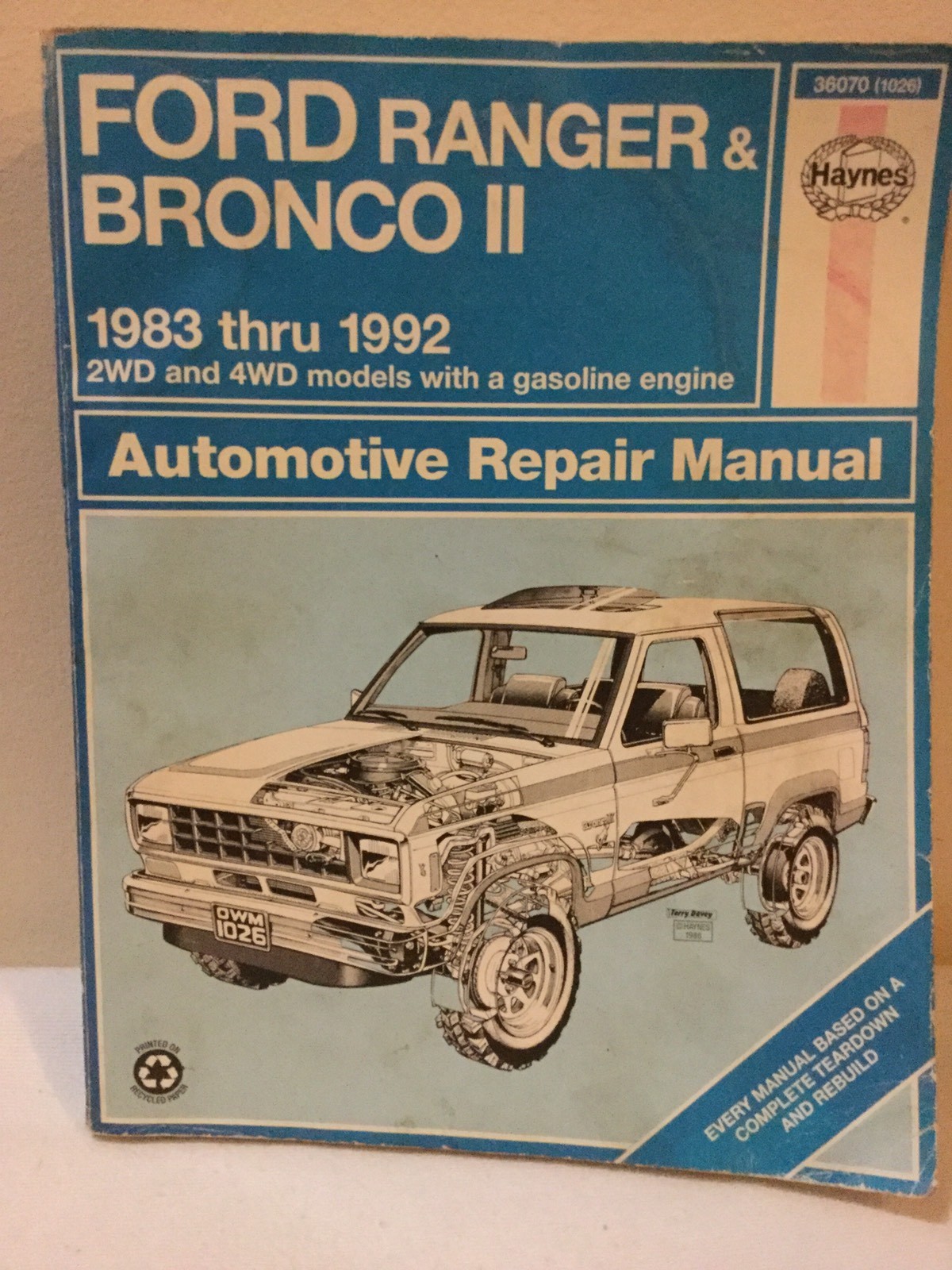 A128 Haynes 36070 Ford Ranger Bronco II 1983- 1992 Service Repair Manual 2  4wd | eBay