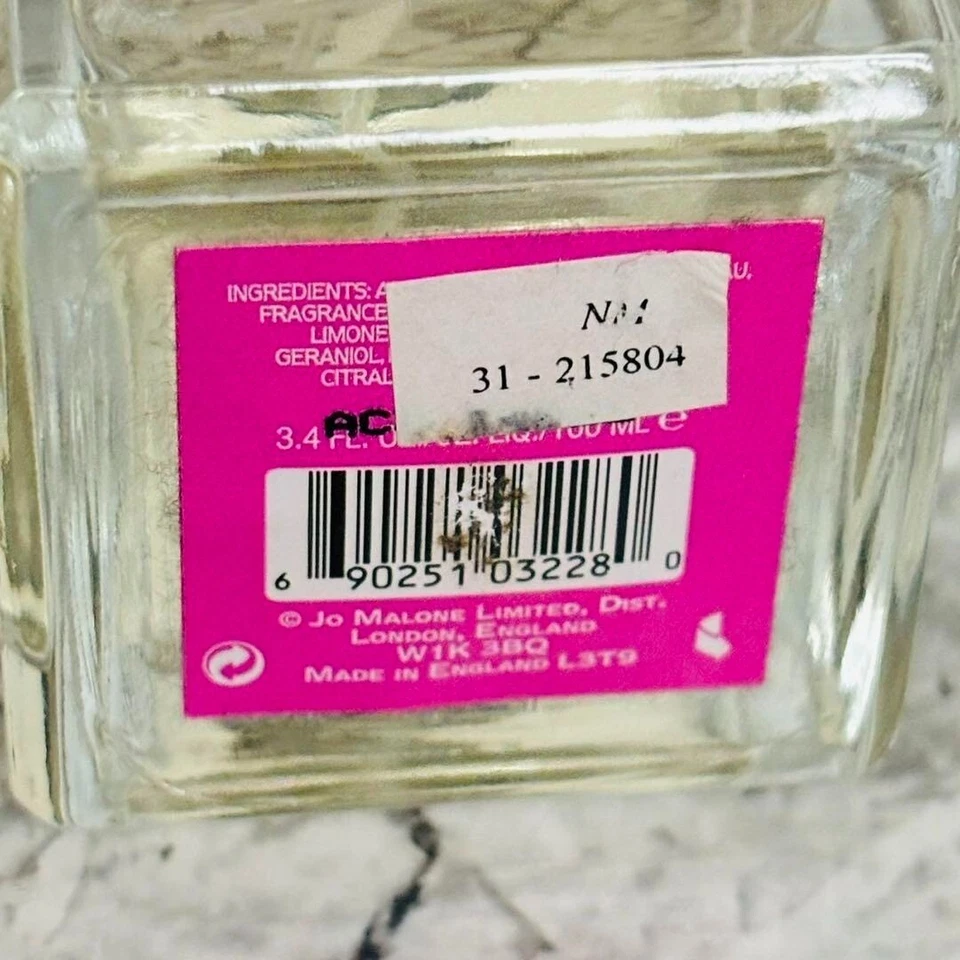 JO MALONE COLONIA FLOR DE SEDA 100 ml 3,4 oz spray fragancia descontinuada 90 % Foto 2 de 2