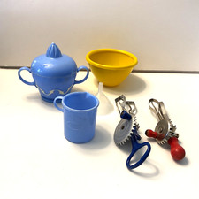 Vintage Amsco Doll-E-Toy Kids Pretend Play Lot Mixing Bowl Mixers Sugar Bowl