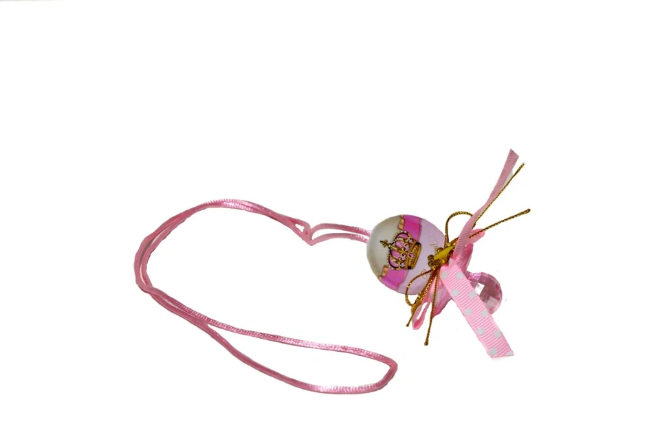 Collares Chupete Baby Shower "Corona Real-Corona Princesa" Juego Baby Shower Foto 2 de 4