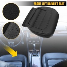 For 12-20 Vw Passat Driver Bottom Leather Seat Cover Titan Black With Perforated