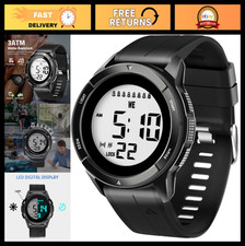 Unisex Vibrating Alarm Watch for Seniors - 8 Alarms, Waterproof, Pill Reminder,