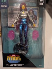McFarlane Digital DC Direct BLACKFIRE New Teen Titans 7    Action Fig NEW & Sealed