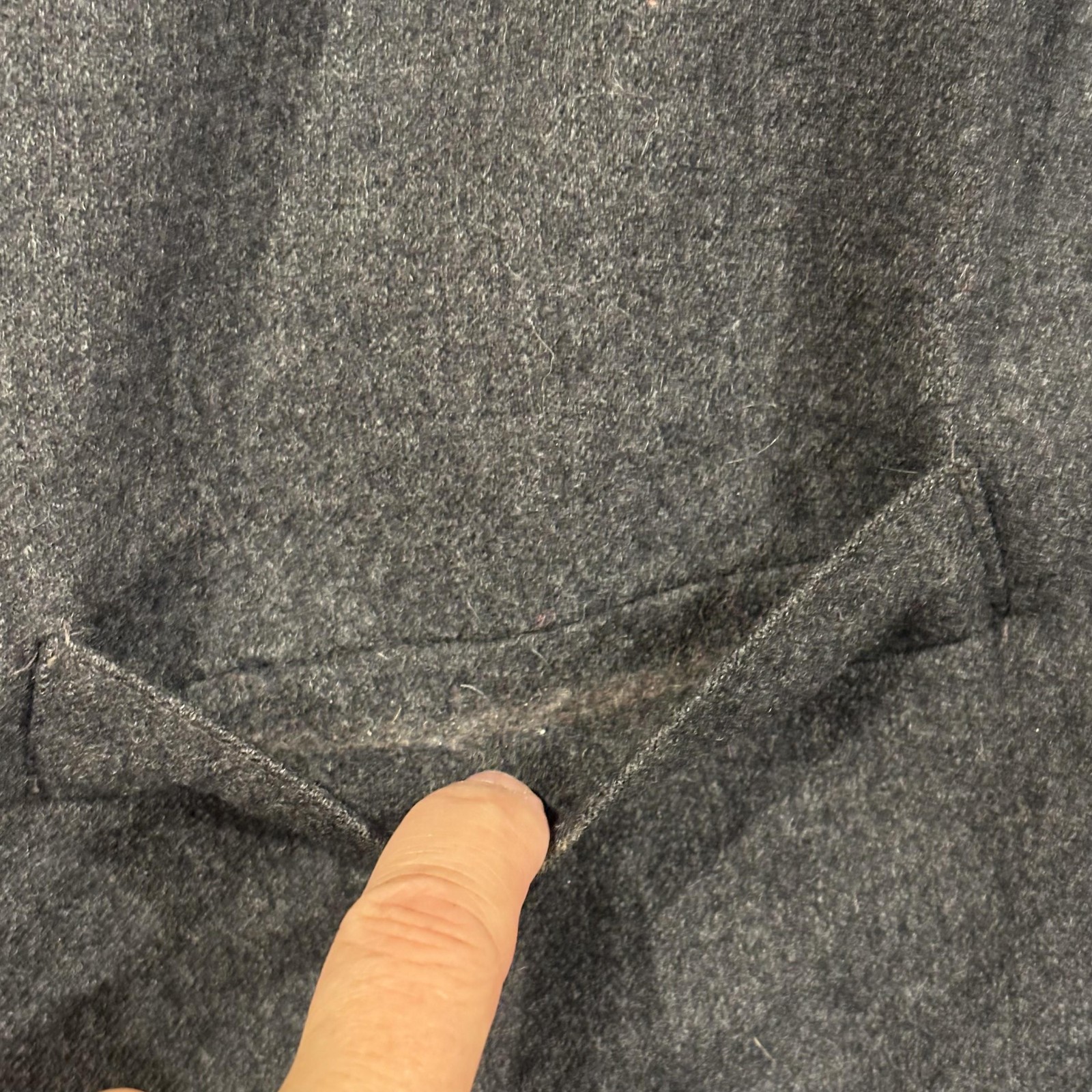 Pendleton Blazer Jacket Womens 14 Large Gray Herr… - image 7