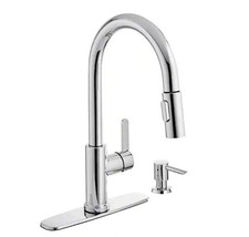 Glacier Bay Paulina 1-Handle Pull-Down Sprayer Kitchen Faucet in Stainless Steel
