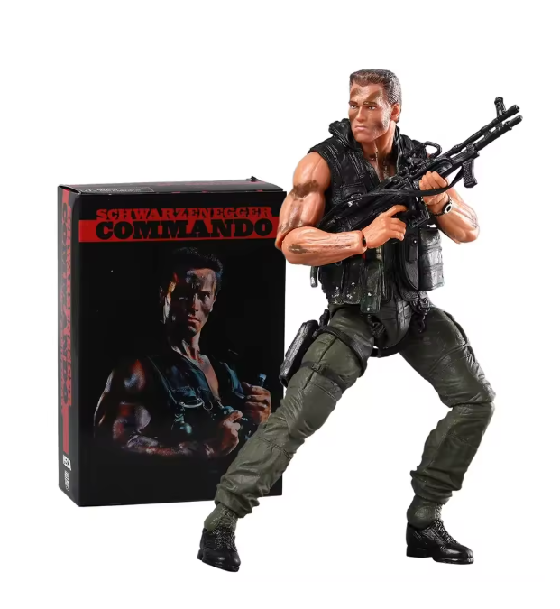 ミリタリー NECA JOHN MATRIX NECA Commando John Matrix Arnold Schwarzenegger Action Figure with