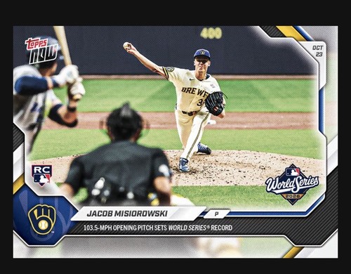 2026 Topps Now 811 Jacob Misiorowski