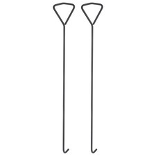 2pcs 31.5" Manhole Hook for Manhole Covers Storm Drain Cover Carbon Steel Black