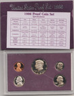 Rare Old 1986 US Mint Coin Collection QUALITY PROOF Set Collectible Display Case — photo 1