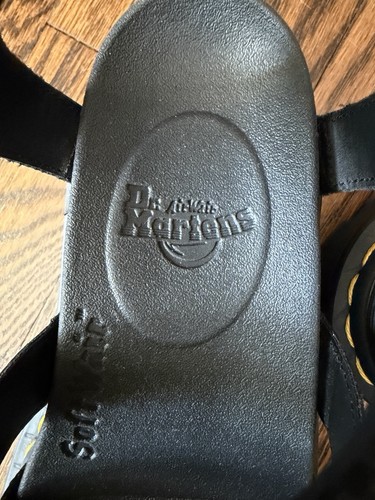 Dr. Martens Blaire Quad - Black Leather Strappy Sandals Women's Size 8 - Buckle - Picture 8 of 8