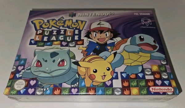 POKEMON PUZZLE LEAGUE NINTENDO 64 N64 PAL ESPAÑA NUEVO PRECINTADO NEW SEALED RAR