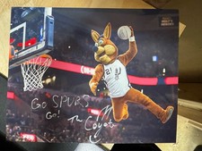 San Antonio Spurs Mascot The Coyote  Signed 8...