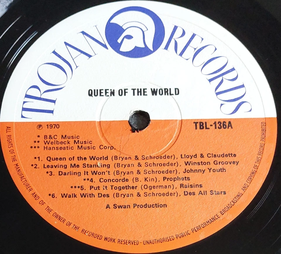 Various Artists "Queen Of The World" UK 1969 Trojan Label 12" 33rpm LP - Image 4 of 4