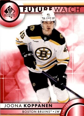 Joona Koppanen 2023-24 SP Authentic Limited Red Future Watch RC Boston Bruins