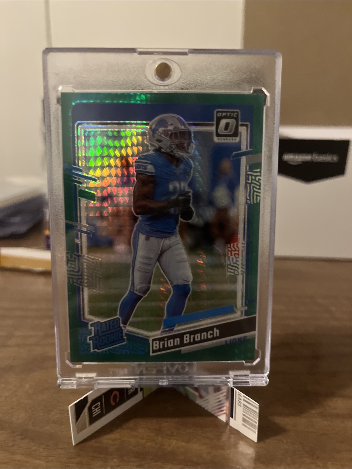 2023 Panini Donruss Optic - Rated Rookie Brian Branch #233 Green Hyper Prizm (RC