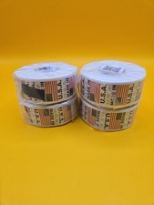 MADE IN USA Flag Pre-Printed Labels / Stickers  1" x 1" - 4 Rolls of 1000