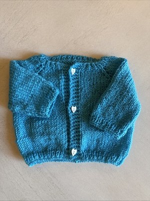 Handmade Baby Cardigan-Knitted ,Buttoned, Size 0-6 Months