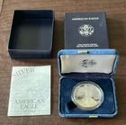 1998-P 1 oz .999 Fine Silver Proof American Silver Eagle with Box and COA