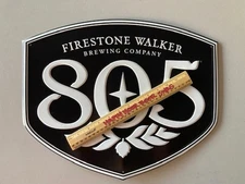 🔥 NEW Firestone Walker 805 Badge Metal Beer Bar Tin Sign Mancave