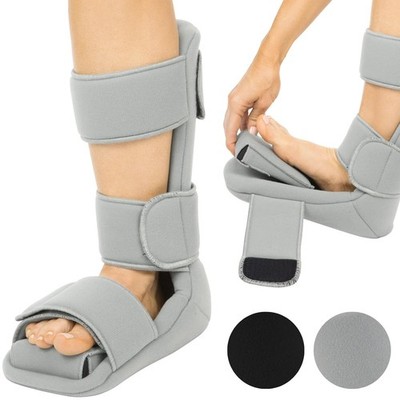 Plantar Fasciitis Night Splint Plus Trigger Point Stretch Wedges - Soft Leg Br..