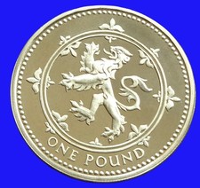 £1 Coin. QUEEN ELIZABETH II 1994 RAMPANT LION SCOTTISH ONE POUND COIN BUNC.