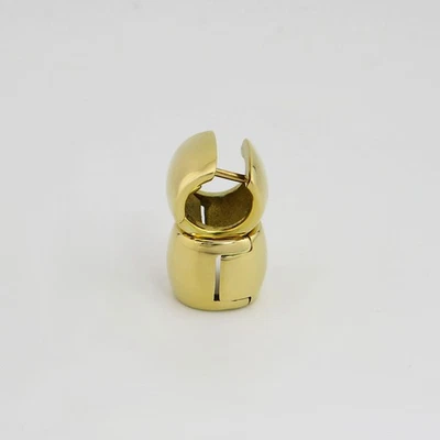 Ohrringe Creolen Klappcreolen Ø ca. 12,6 mm in 750/18K Gelbgold - Bild 1 von 3