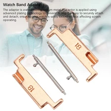 1 Pair Metal Watch Band Adapter Watch Strap Connection Adapter Stainless Steel
