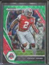 2021 Panini Prizm Draft Picks - Green Wave Prizm Chase Young #99 - Ohio State
