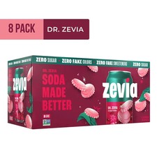 Zevia Zero Calorie, No Sugar Dr. Zevia Soda Pop, 12 fl oz, 8 Pack Cans