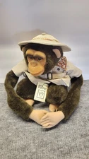 Hosung Chico the Chimp  Plush Squeaker Stuffed Animal Hand Puppet VTG  Playmate