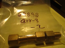 1/4" Male NPT x 1/4" Female NPT Brass Straight Adapter QTY 3