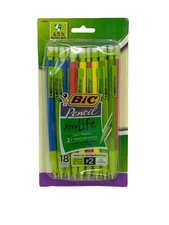 NEW BIC Xtra Life Mechanical Pencils #2 0.7mm 18-Pack Recycled Plastic Assorted