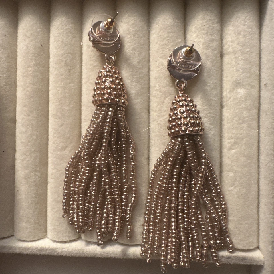 Pendientes Nordstrom Borla Cuentas Taupe Rubor Chapados en Oro Foto 2 de 2