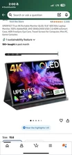 UPERFECT True 4K Portable Monitor 15.6" 600 Nits Second Display 100% Adobe RGB