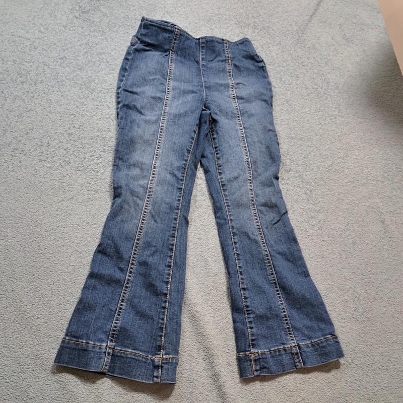 INC International Concepts High-waisted Flared Cropped Jeans Womens Size 2P