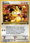 Lightly Played, English Pokemon Regular Meowth - 62/82 - Common - 1st Edition Te
