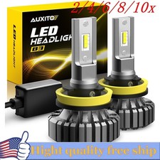AUXITO H8 LED Headlight Fog bulb White Low Beam Conversion 40000LM Bright 2/4X
