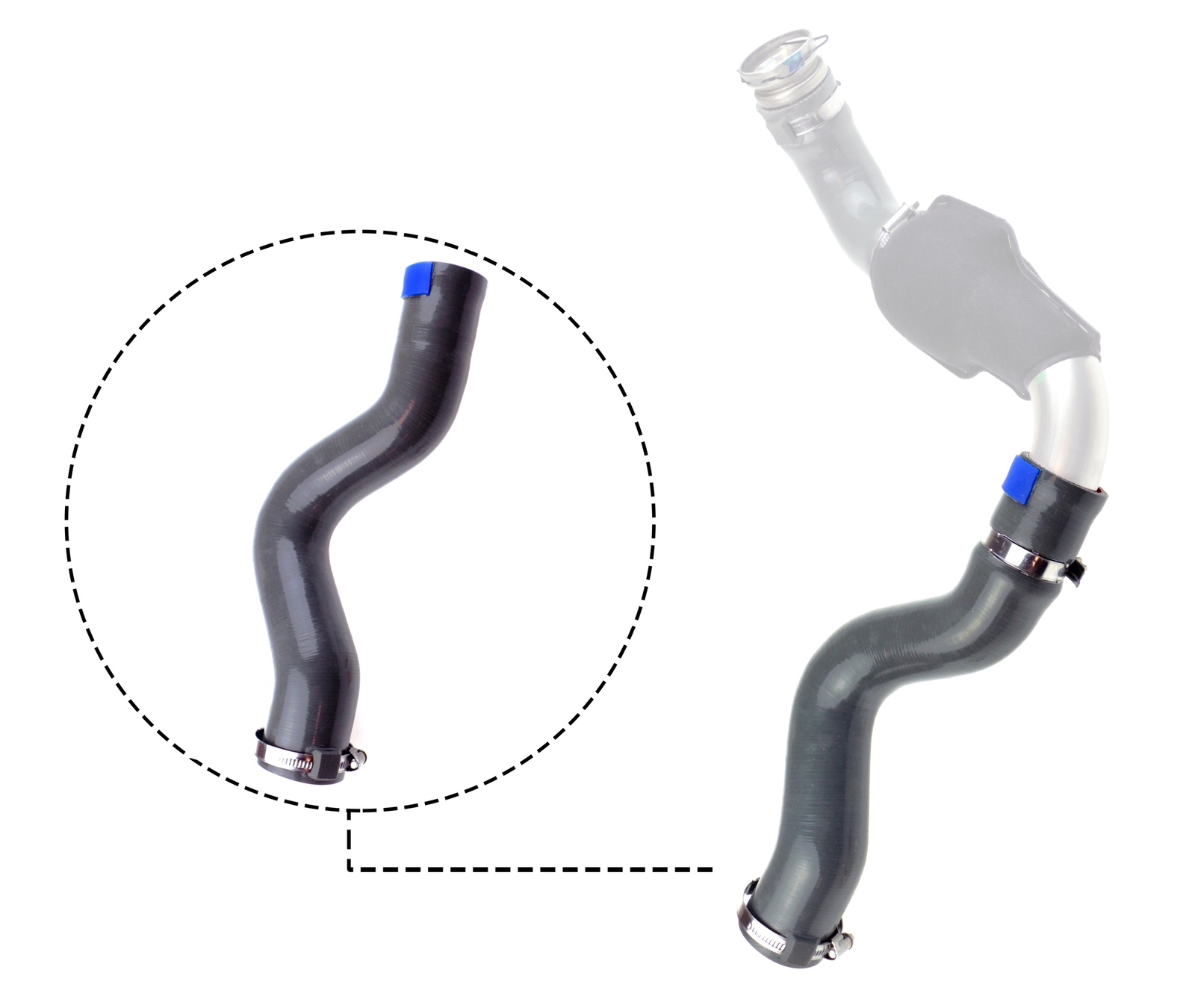 GATES 09-0535 Charger Air Hose for OPEL,RENAULT,VAUXHALL