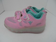 Aimoge Heelys Girls LED Pink Mesh Roller Skate Shoes - Size 37 US 5