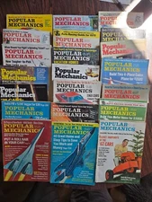 Set of 18 Poplular Mechanics Magazines 1967 through 1974 #OSSH
