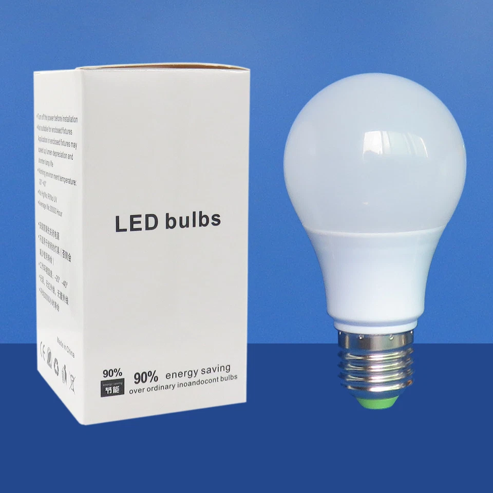 3pcs E27 A19 Lights Bulb 12-24V LED Light Globe Lamp 60W Equivalent Use only 5W - Image 2 of 3