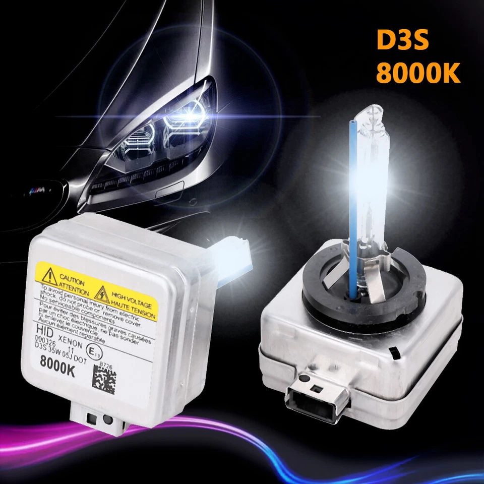 2 AMPOULE D3S XENON LAMPE 35W HID FEU PHARE REMPLACEMENT 8000 k POUR Audi - Photo 1/4