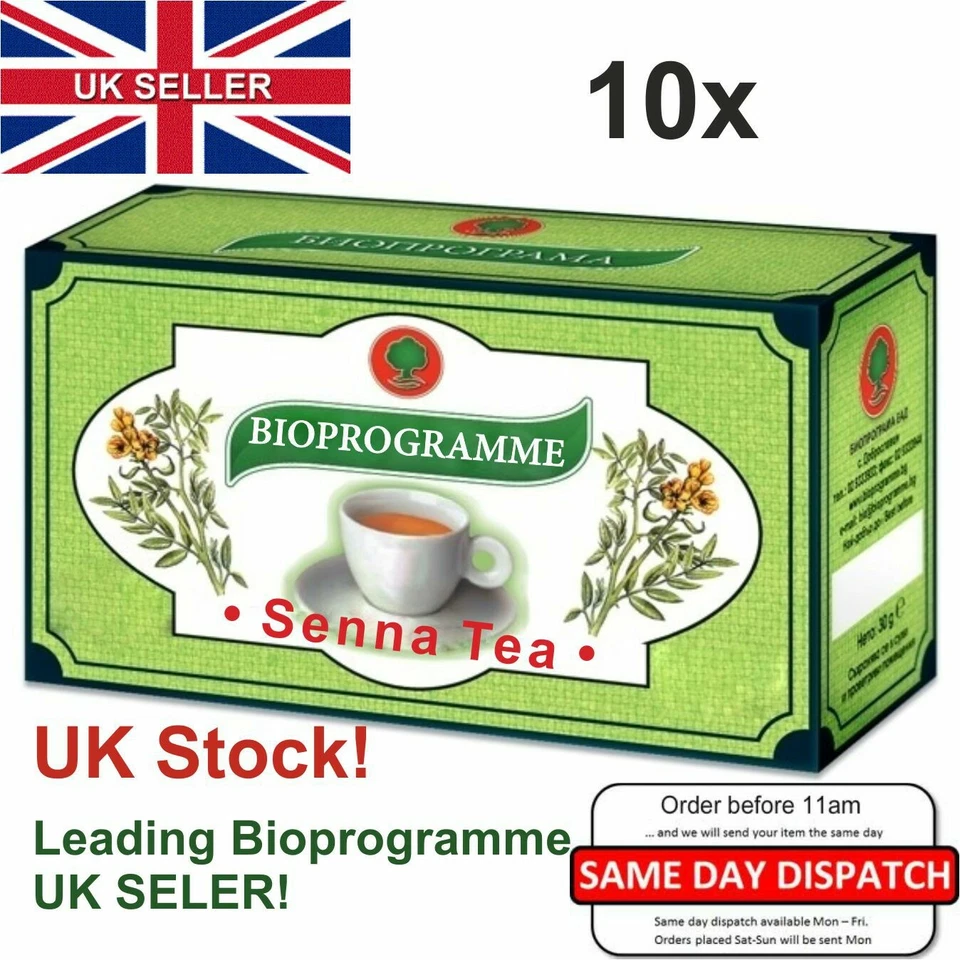 SENNA TEA - 10x BOXES 100% Natural product /Colon Cleansing /Detox/ UK STOCK