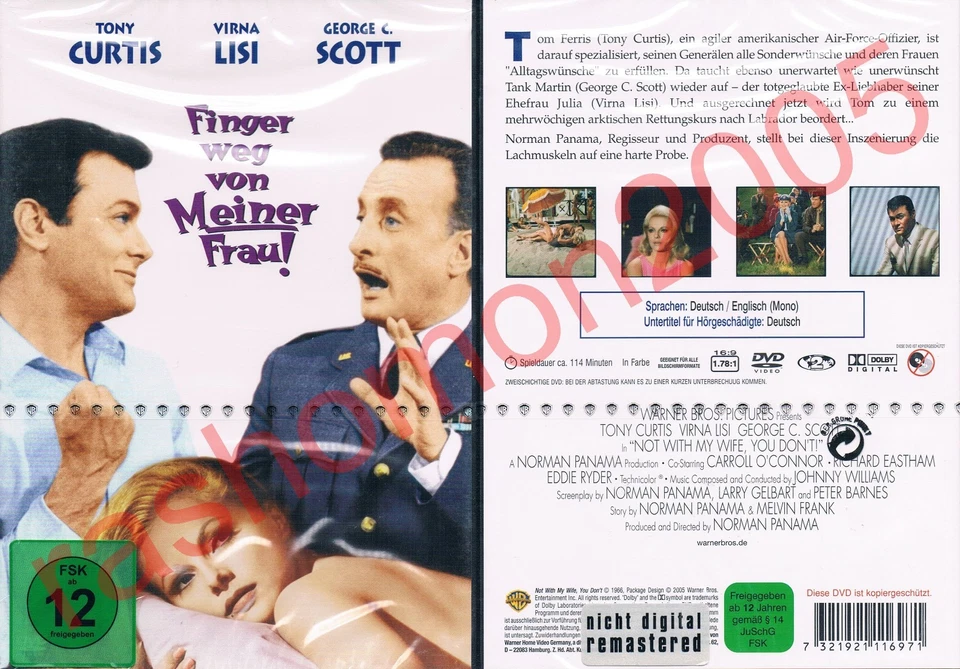 DVD FINGER WEG VON MEINER FRAU Tony Curtis Virna Lisi George C Scott Rarität NEU - Bild 1 von 1